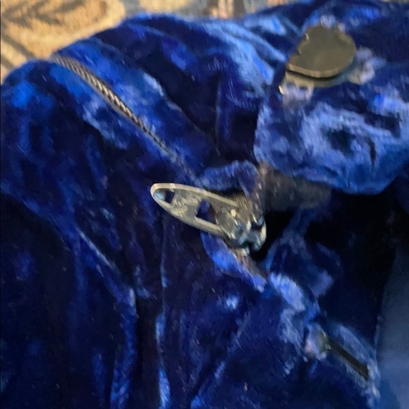Vintage Crushed Velvet Pan Suit with Fancy Button Top - Picture 5 of 11